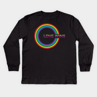 love wins tshirt Kids Long Sleeve T-Shirt